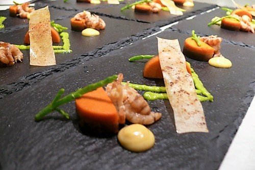 Noorzeegarnalen op de wijze van Sergio Herman